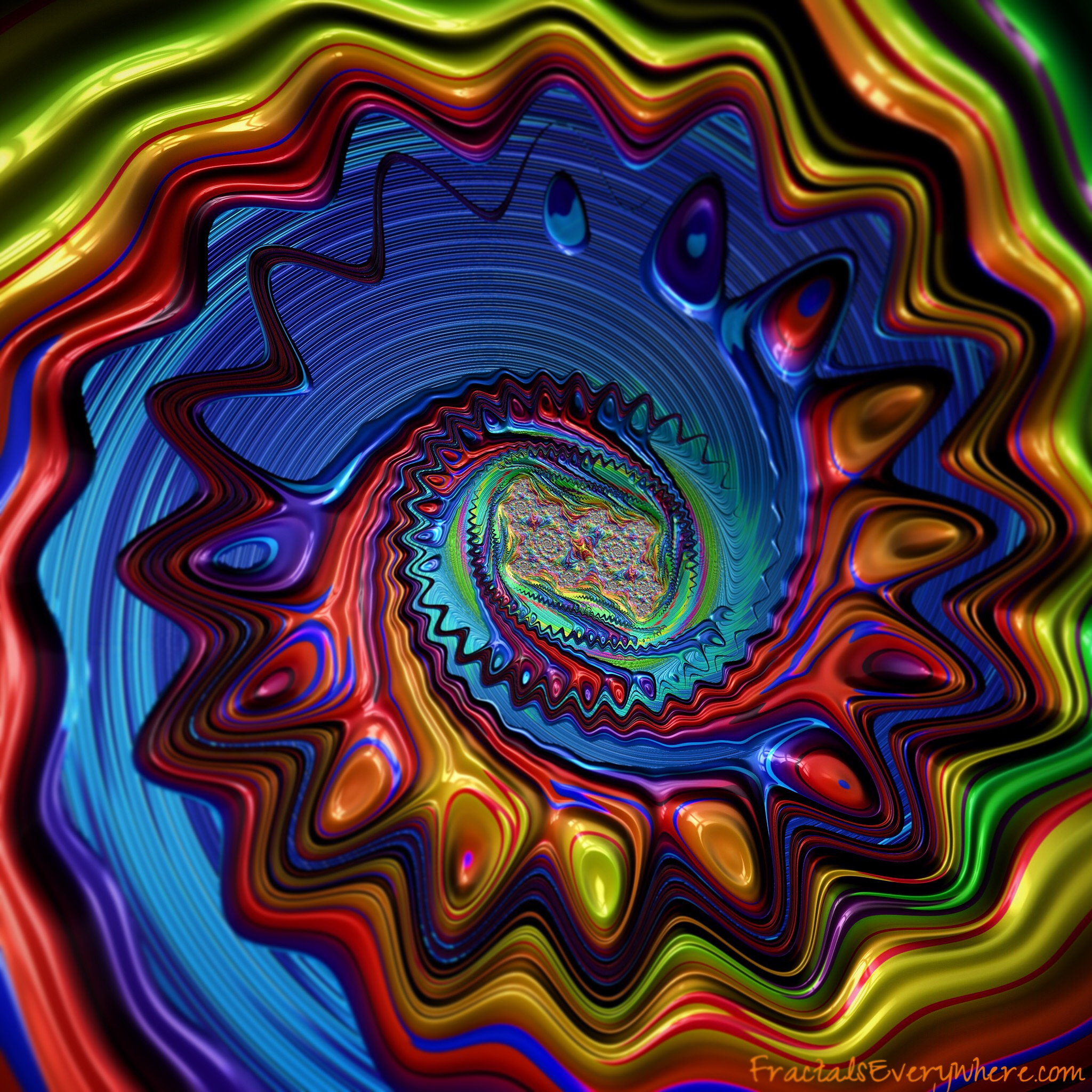Galaxy Flower Spiral Wave